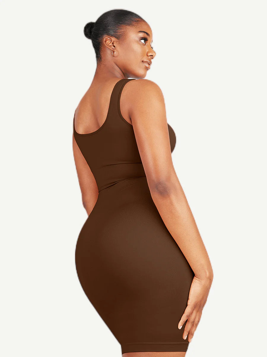 Seamless Dress Dark Brown