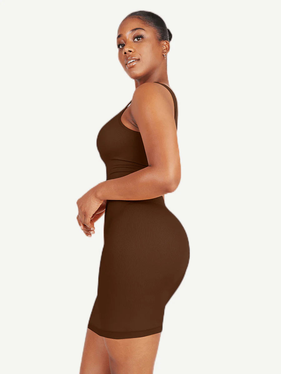 Seamless Dress Dark Brown