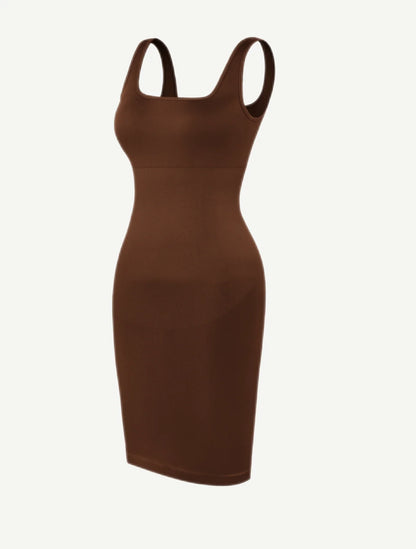 Seamless Dress Dark Brown