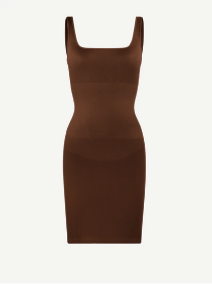 Seamless Dress Dark Brown